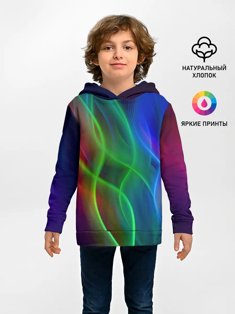 Детское худи / НЕОНОВАЯ АБСТРАКЦИЯ
