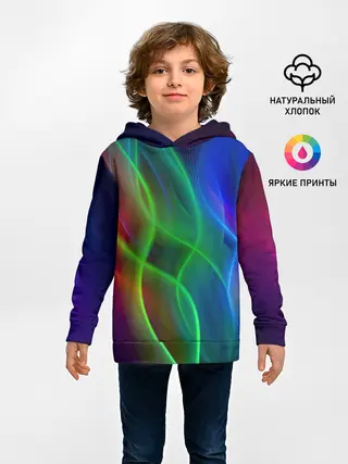 Детское худи / НЕОНОВАЯ АБСТРАКЦИЯ