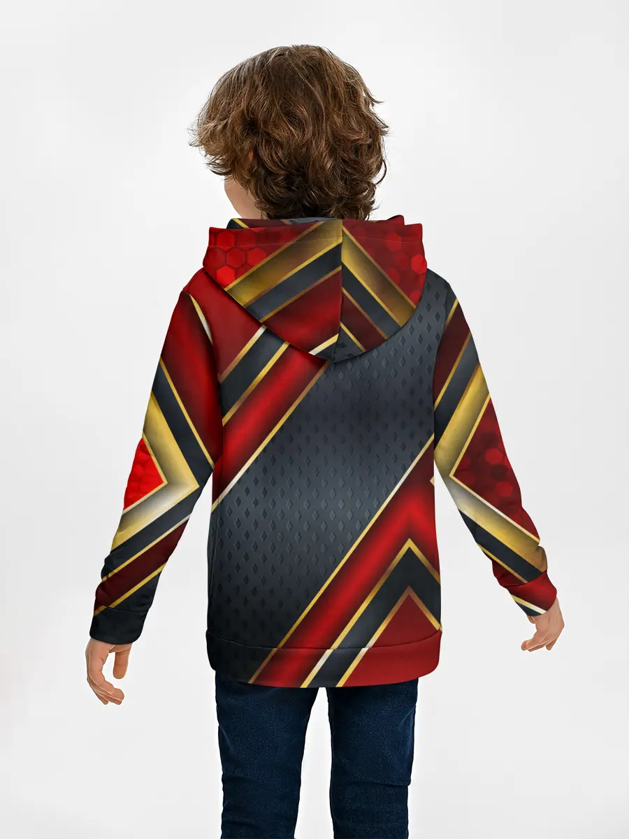 Детское худи / Black & Red 3D