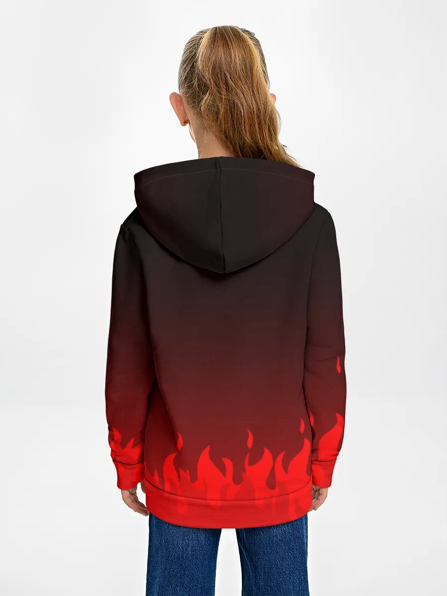 Детское худи / Kumamon горит