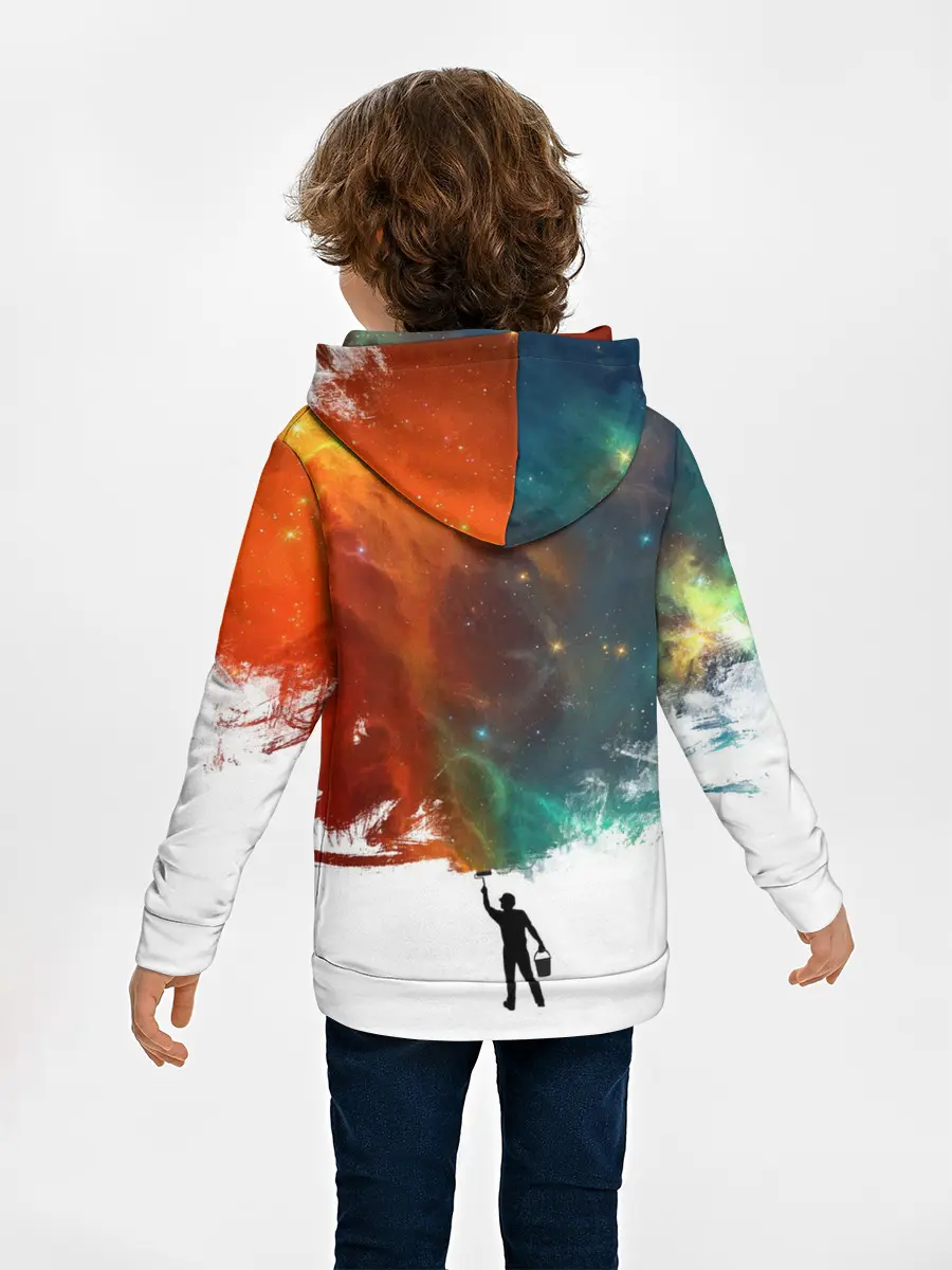 Детское худи / Красим космос