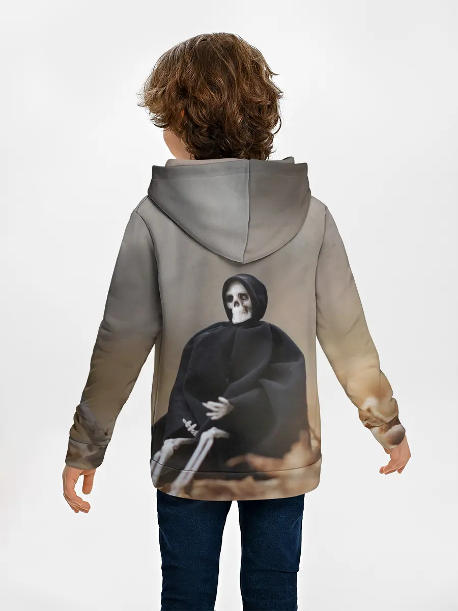 Детское худи / Сидячий Скелет