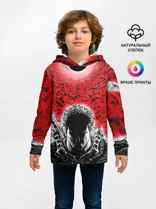 Детское худи / Берсерк черное солнце
