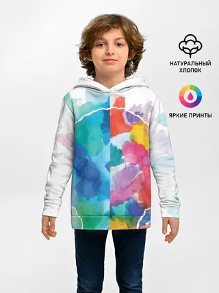 Детское худи / Акварель