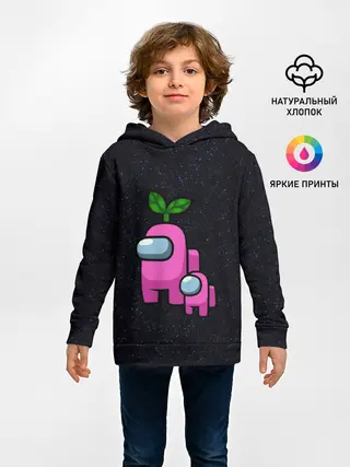 Детское худи / Among us Pink+ kid Pink