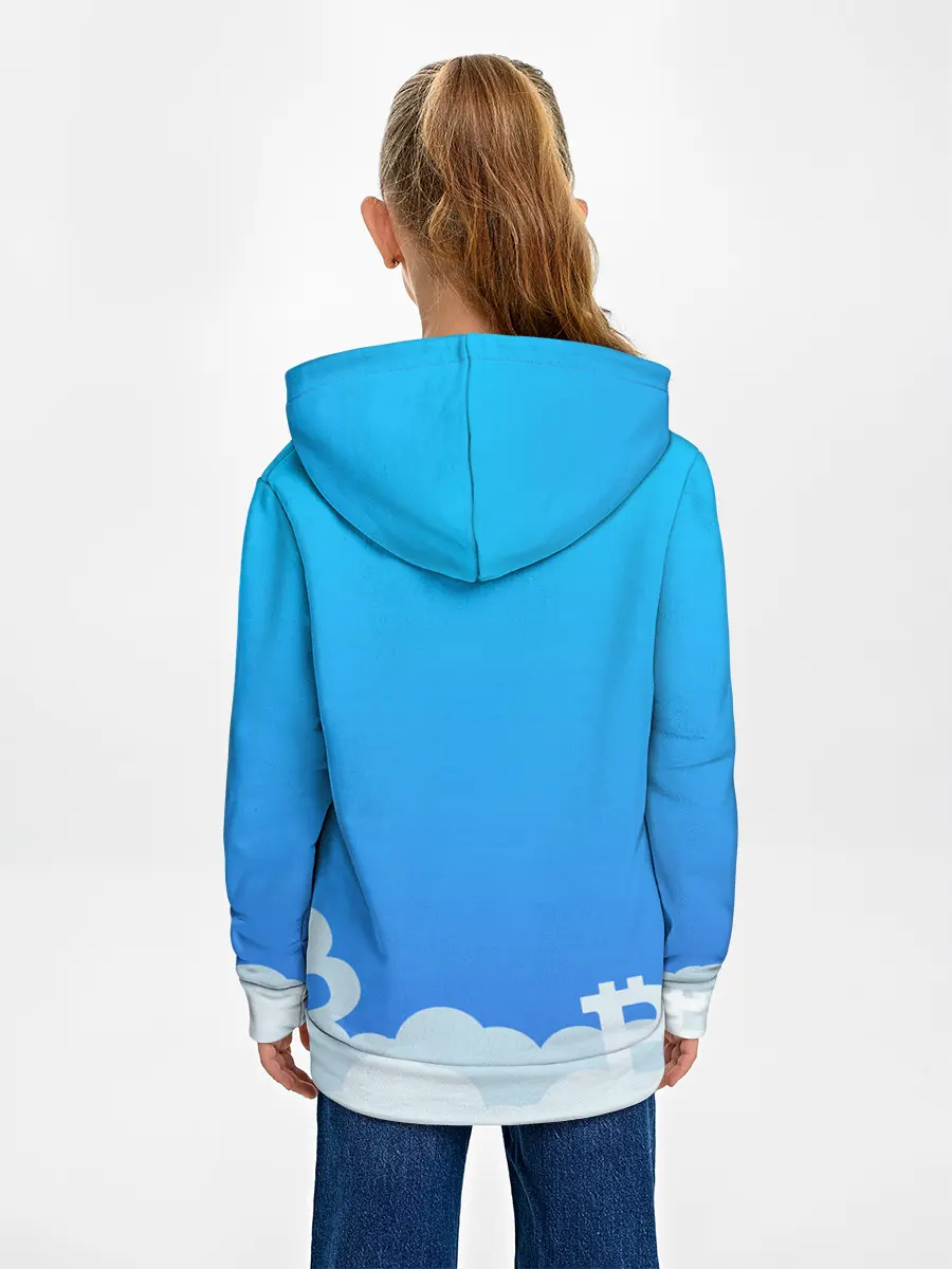 Детское худи / БИТКОИН В КОСМОС