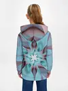 Детское худи / Абстрактный цветок. Голубой.
