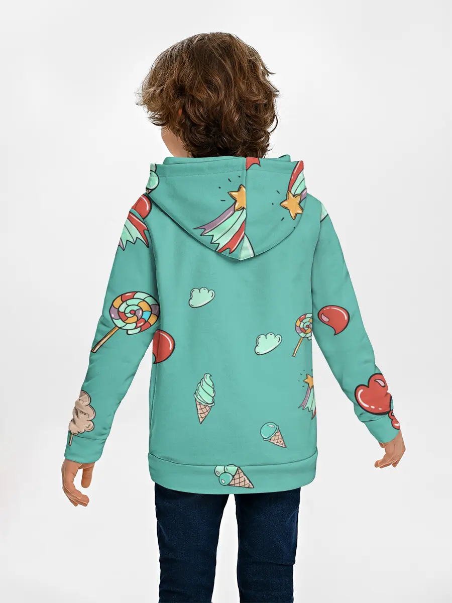 Детское худи / Единорог с мороженкой