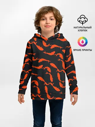 Детское худи / Красные рыбки