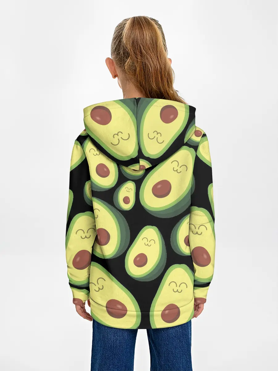 Детское худи / Авокадо паттерн