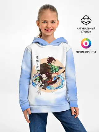 Детское худи / Танджиро и Незуко Камадо