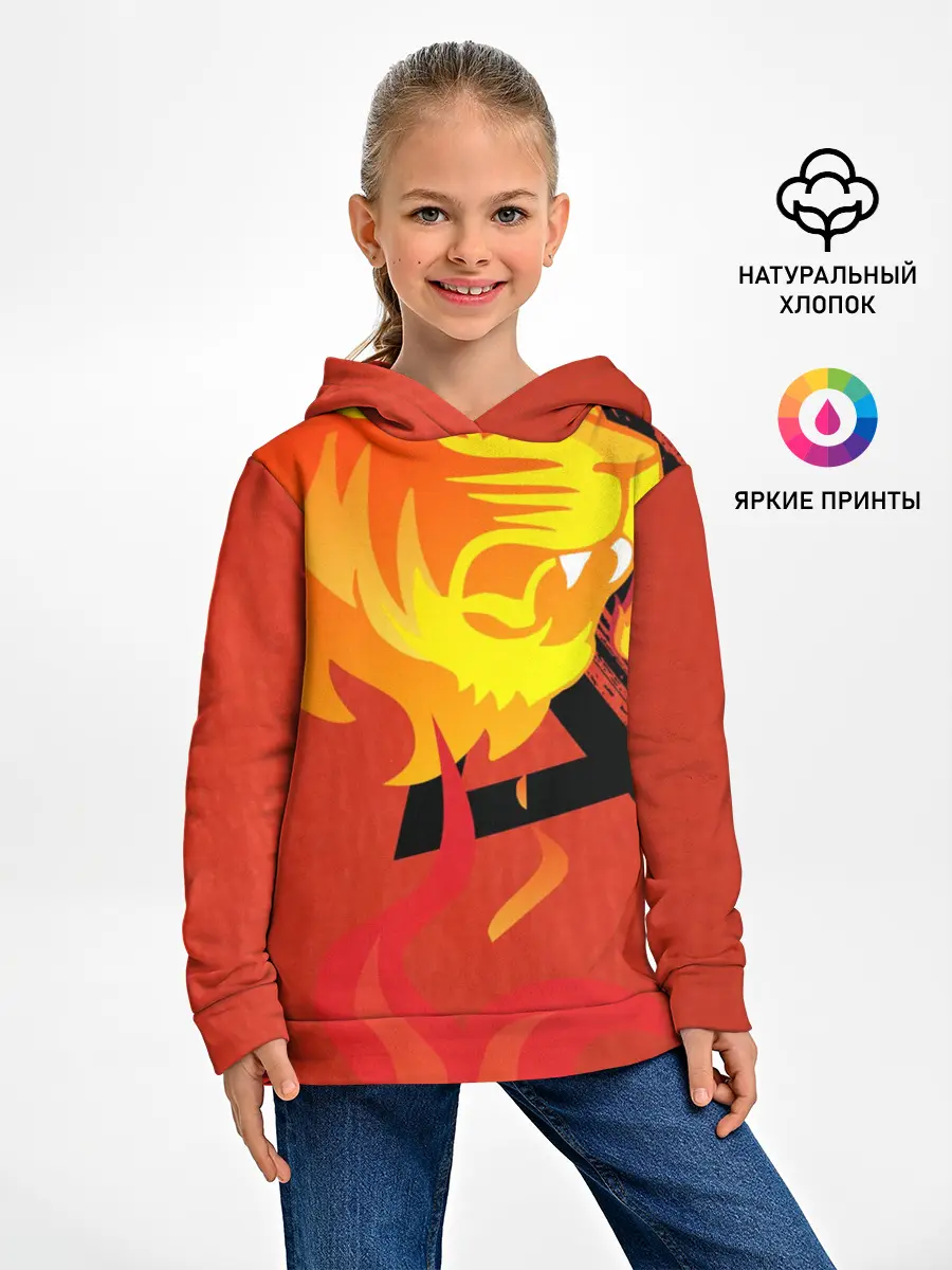 Детское худи / Огненный лев