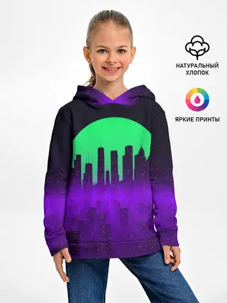 Детское худи / НЕОНОВЫЙ ГОРОД