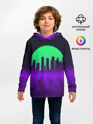 Детское худи / НЕОНОВЫЙ ГОРОД