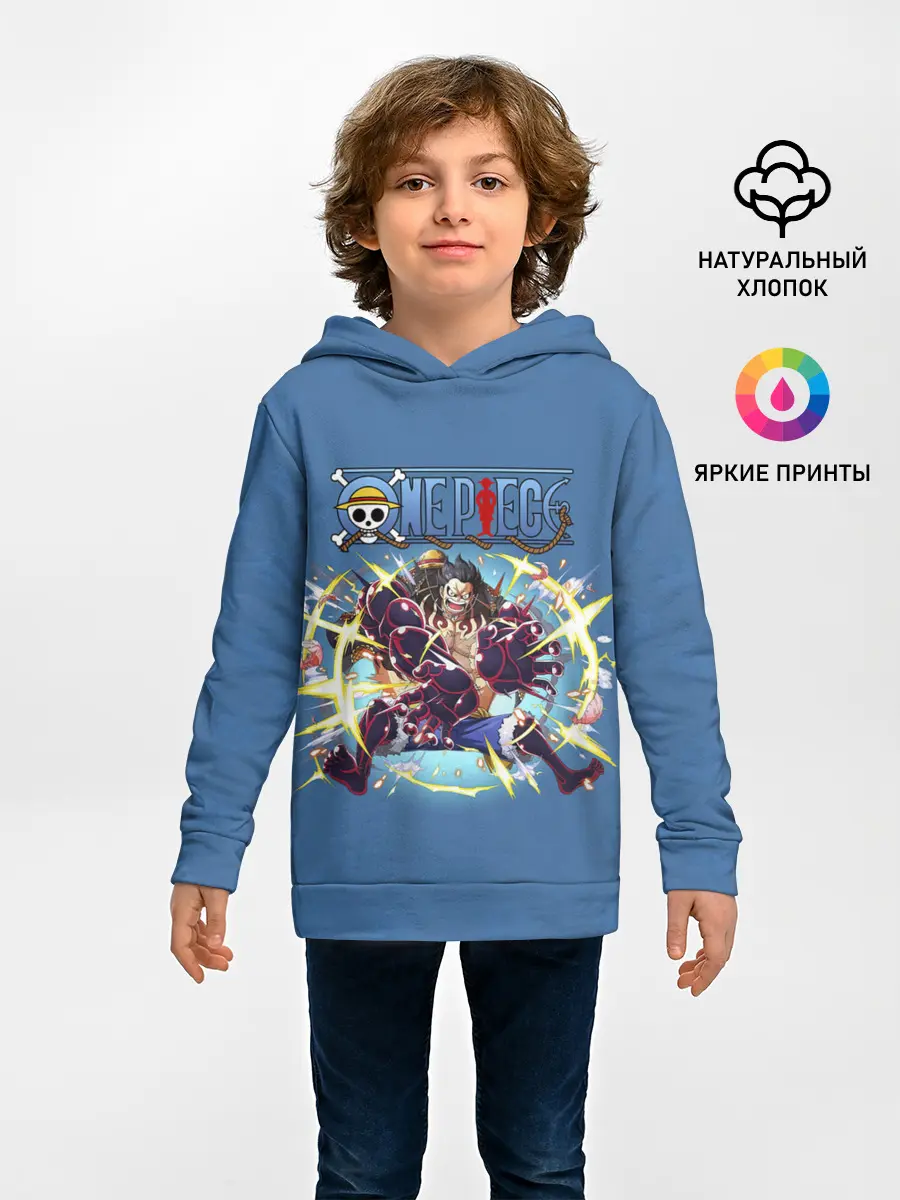 Детское худи / Атака Луффи взрыв | One Piece