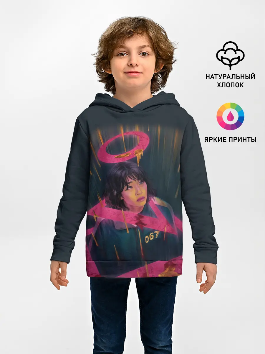 Детское худи / УЧАСТНИК 067 | ИГРА В КАЛЬМАРА | SQUID GAME