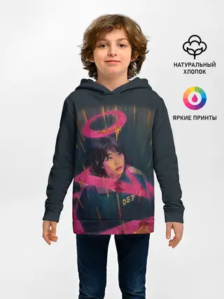 Детское худи / УЧАСТНИК 067 | ИГРА В КАЛЬМАРА | SQUID GAME