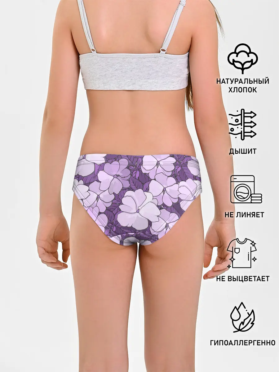 Трусы для девочек / Цветы