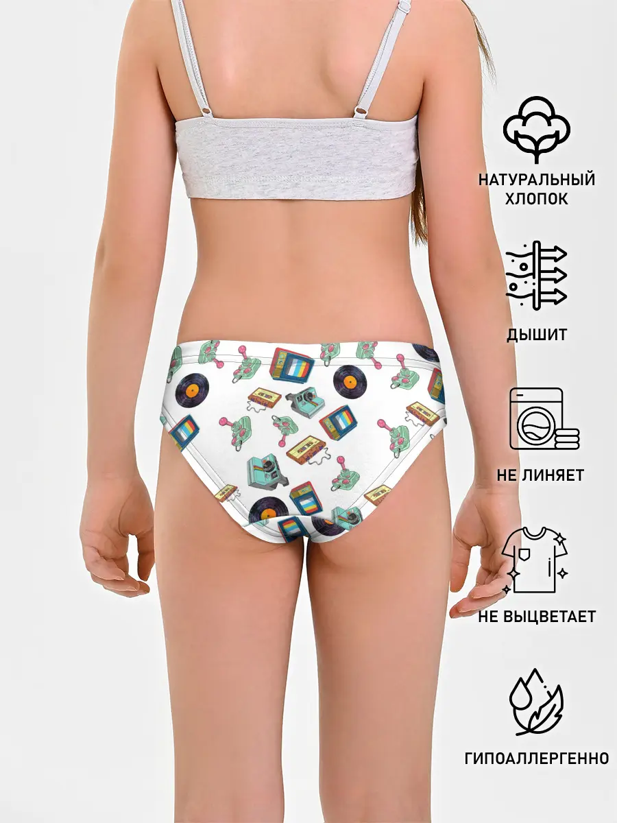 Трусы для девочек / Стиль 80х