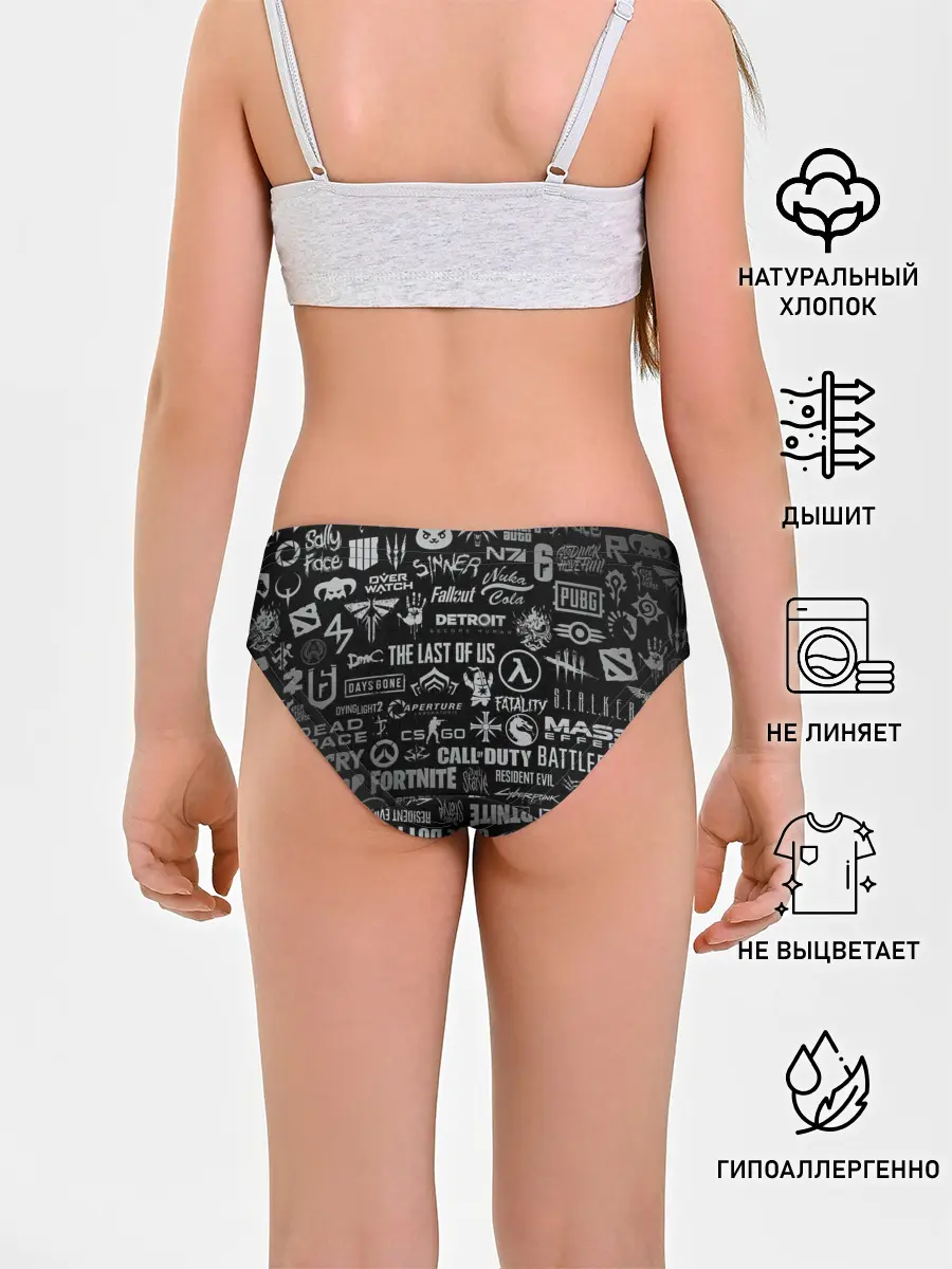 Трусы для девочек / ЛОГОТИПЫ ИГР / LOGO GAMES
