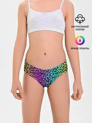 Трусы для девочек / Неоновый градиент
