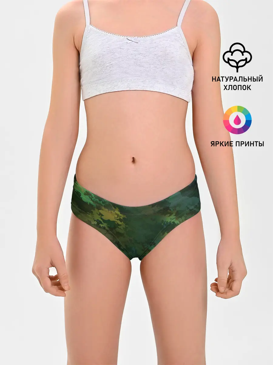 Трусы для девочек / Армейский Камуфляж | Ранний