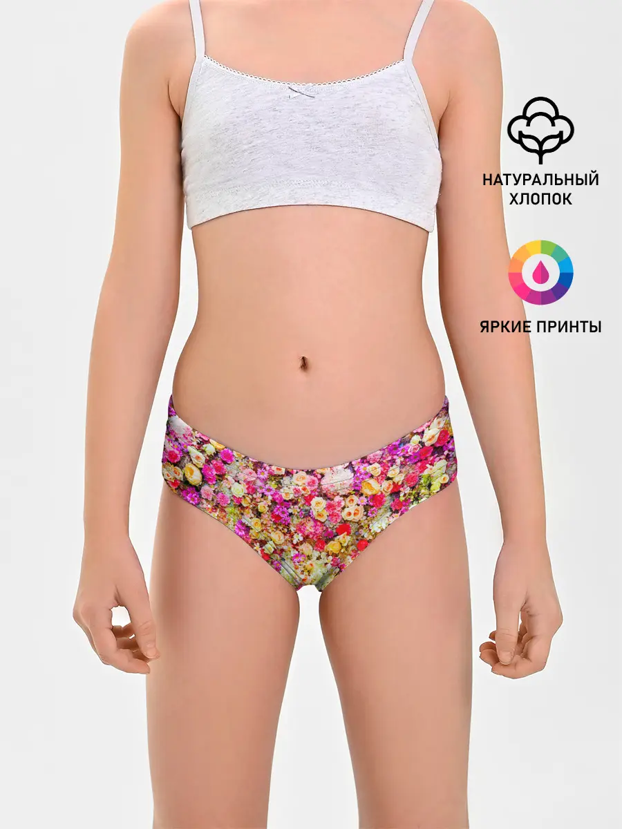 Трусы для девочек / Цветы