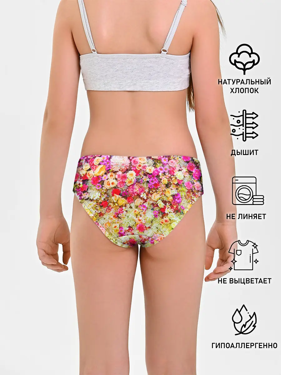 Трусы для девочек / Цветы