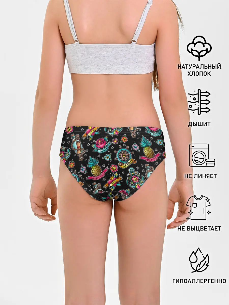 Трусы для девочек / Old school Sailor