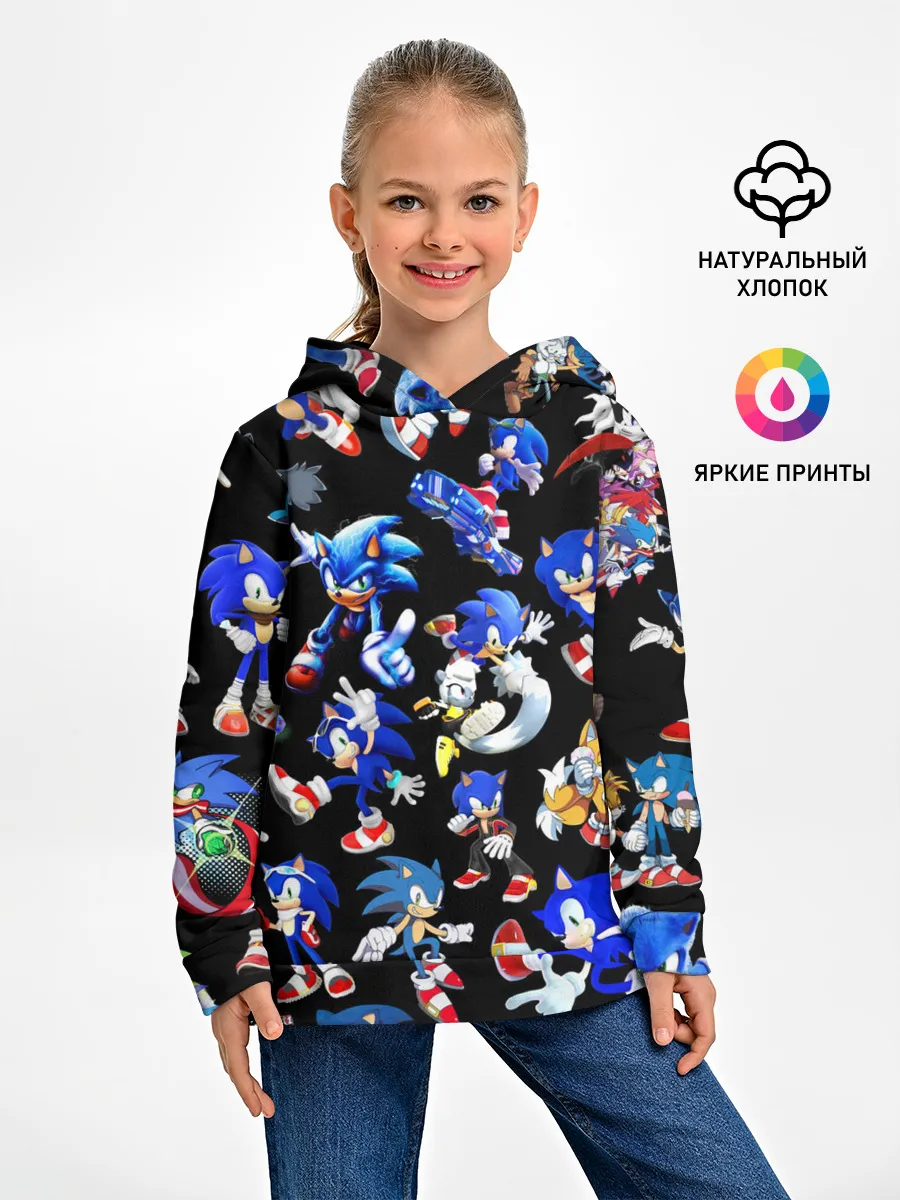 Детское худи / SONIC PATTERN HERO | СОННИК