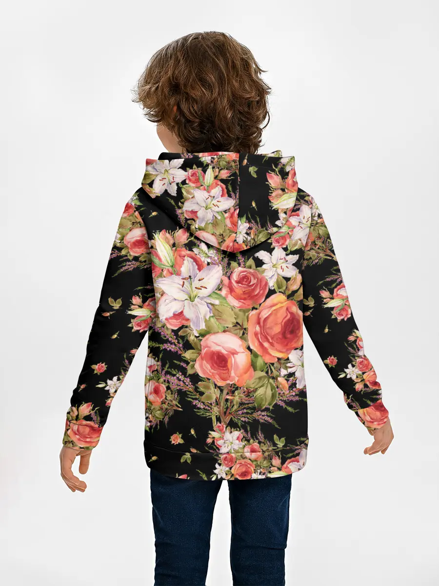 Детское худи / Лилии и розы