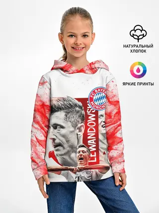 Детское худи / РОБЕРТ ЛЕВАНДОВСКИ / БАВАРИЯ