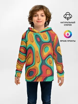 Детское худи / 3D узор Color