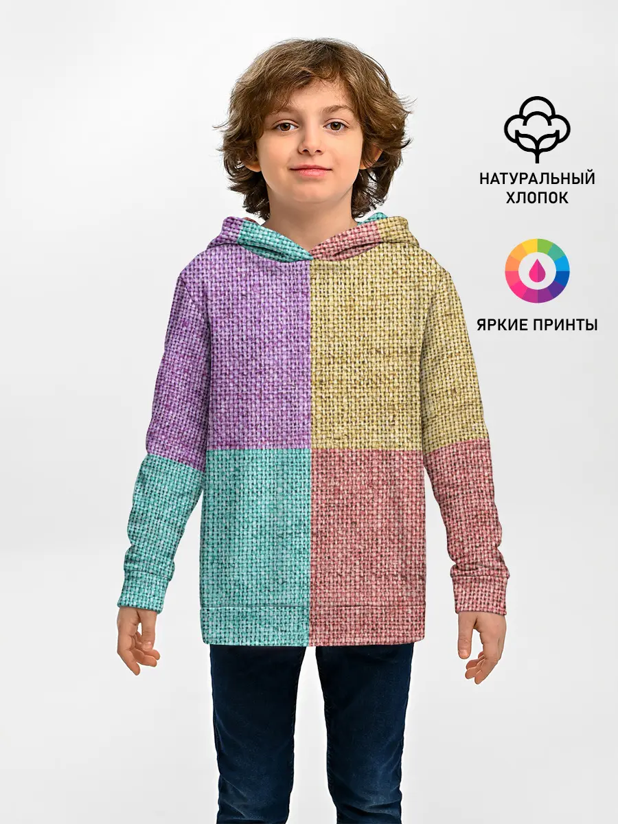 Детское худи / Burlap Patchwork