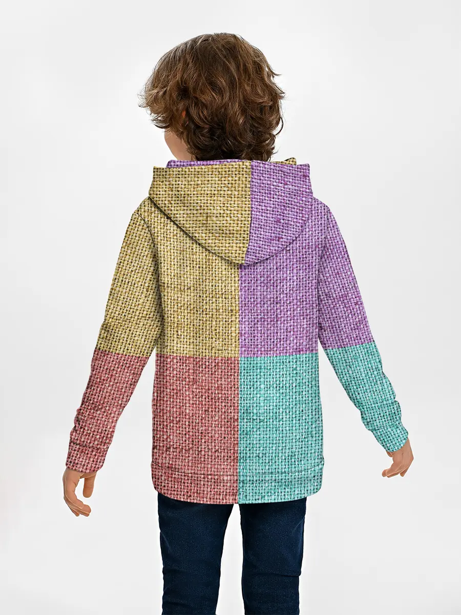 Детское худи / Burlap Patchwork