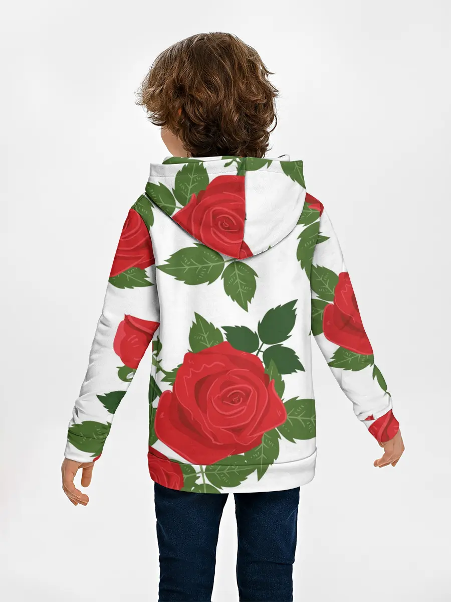 Детское худи / Большие розы