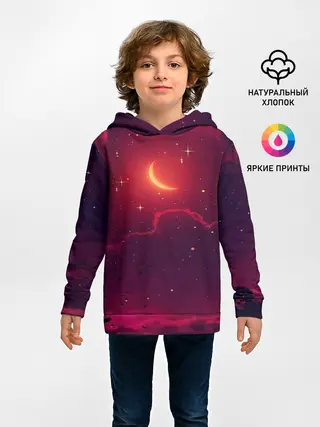 Детское худи / СКАЗОЧНАЯ НОЧЬ 2 КРАСНЫЙ