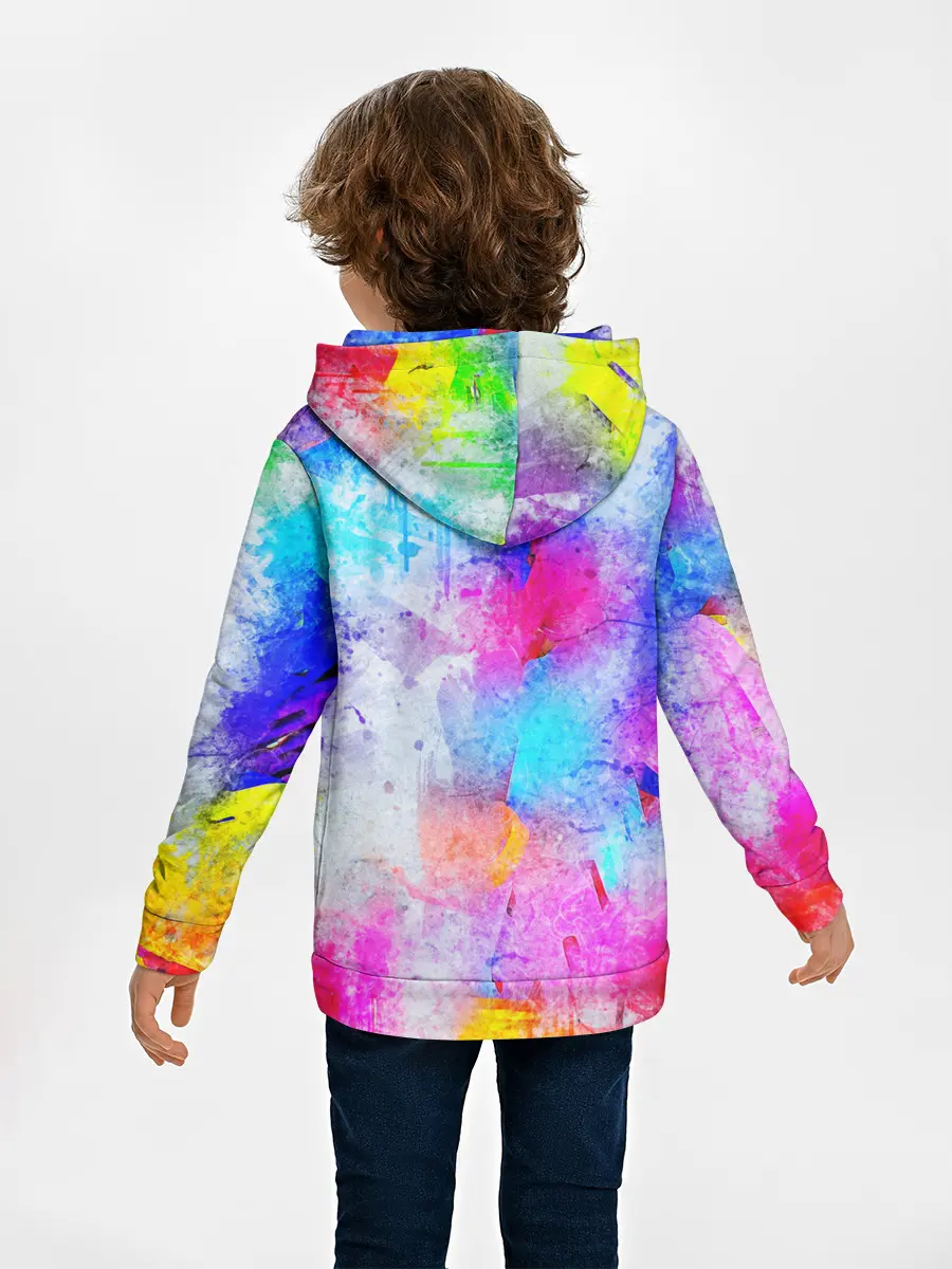 Детское худи / НЕОНОВЫЕ ПОТЕРТОСТИ