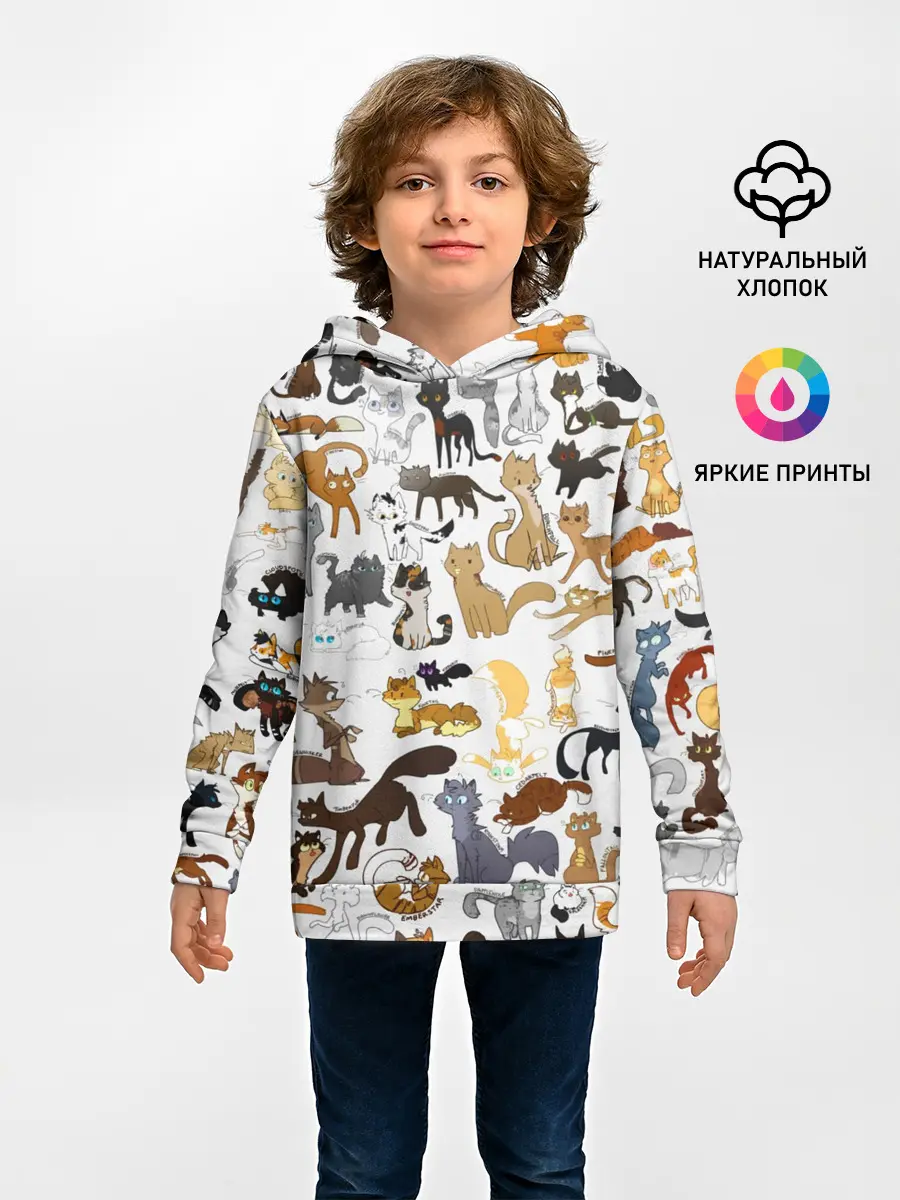 Детское худи / Котоколлаж 01