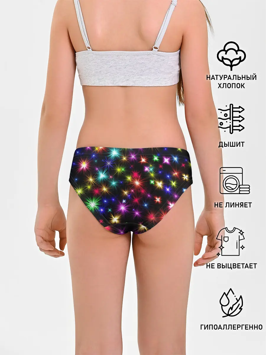 Трусы для девочек / ПРАЗДНИЧНЫЕ ОГОНЬКИ