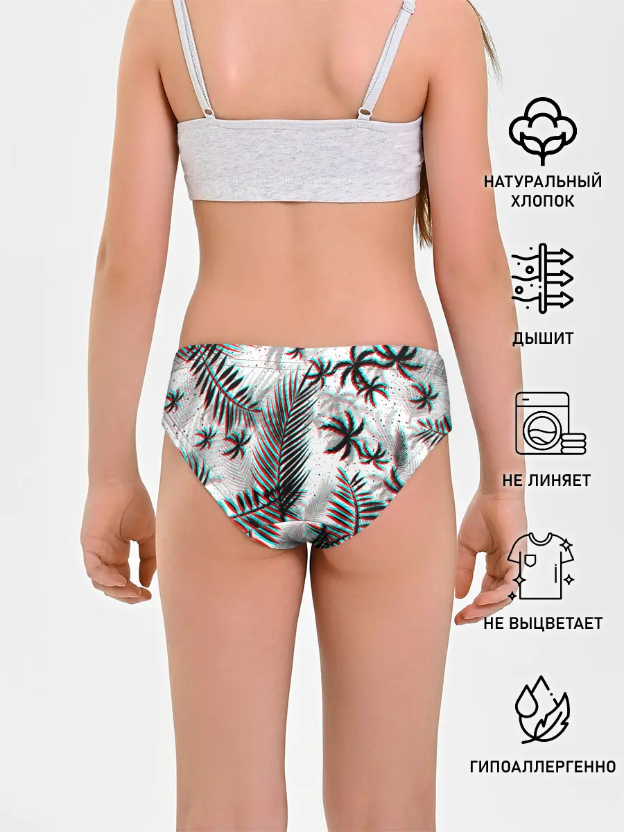 Трусы для девочек / ПАЛЬМЫ | TROPICAL GLITCH