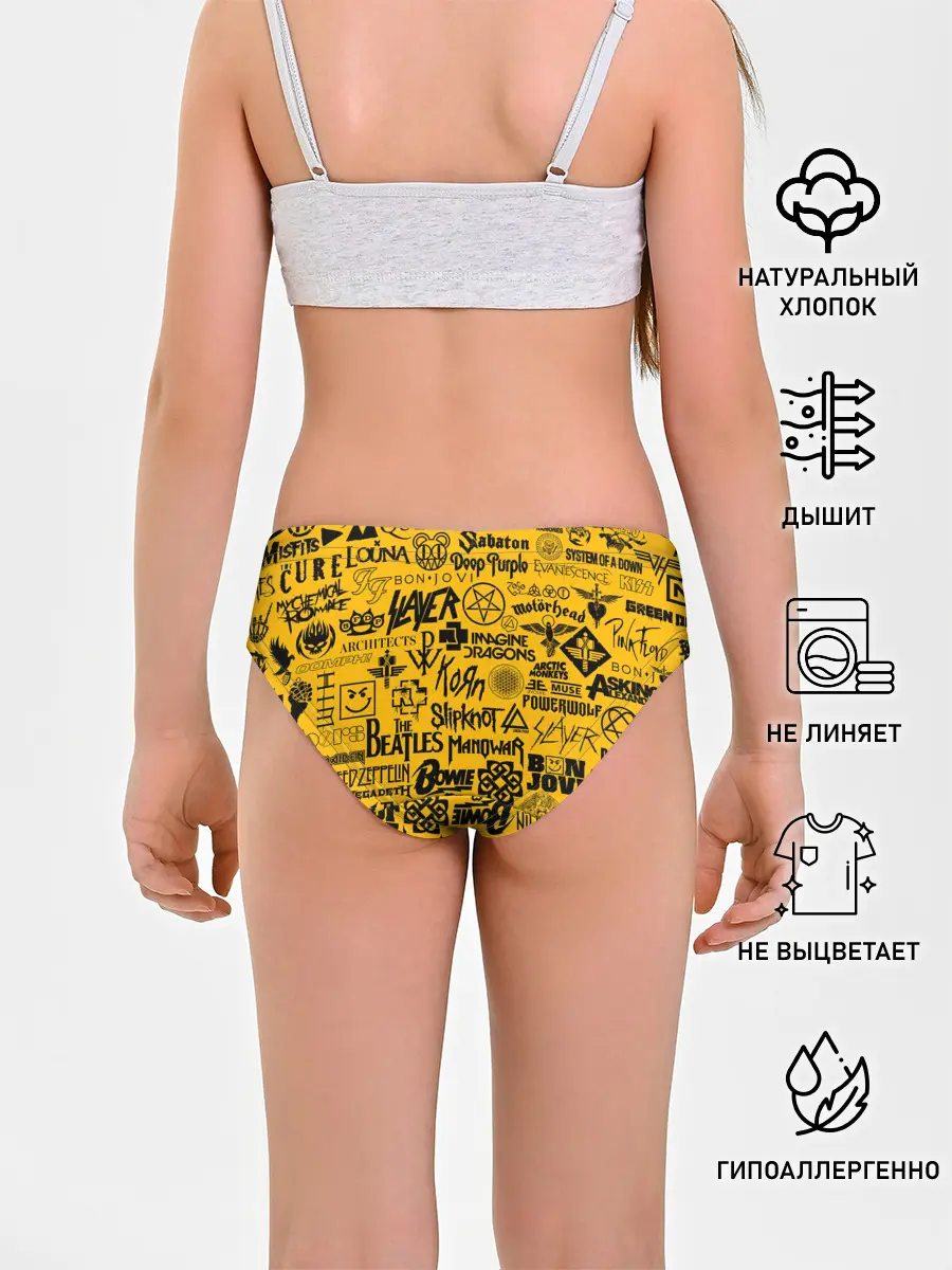 Трусы для девочек / ЛОГОТИПЫ РОК ГРУПП