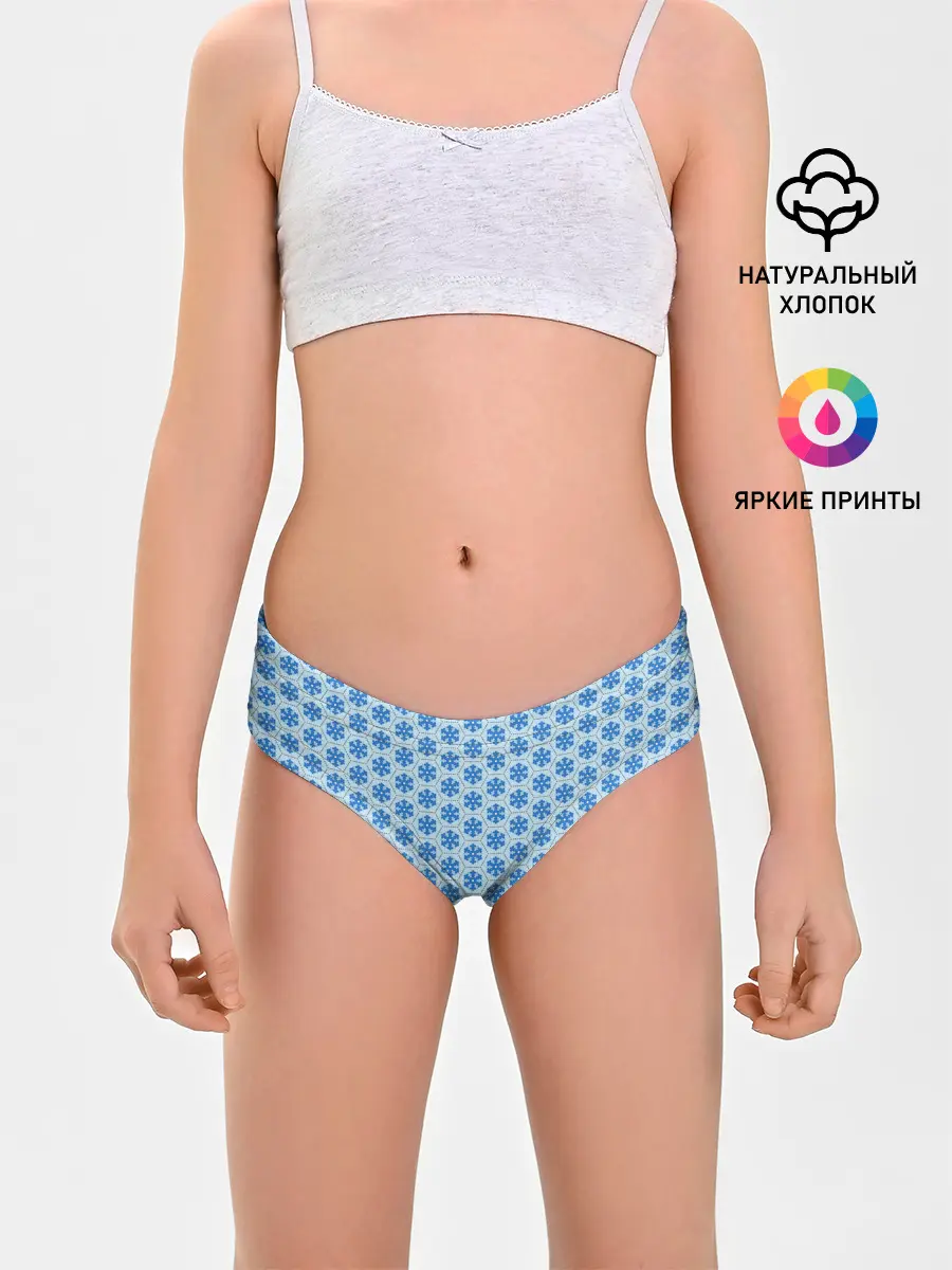 Трусы для девочек / Снежинки