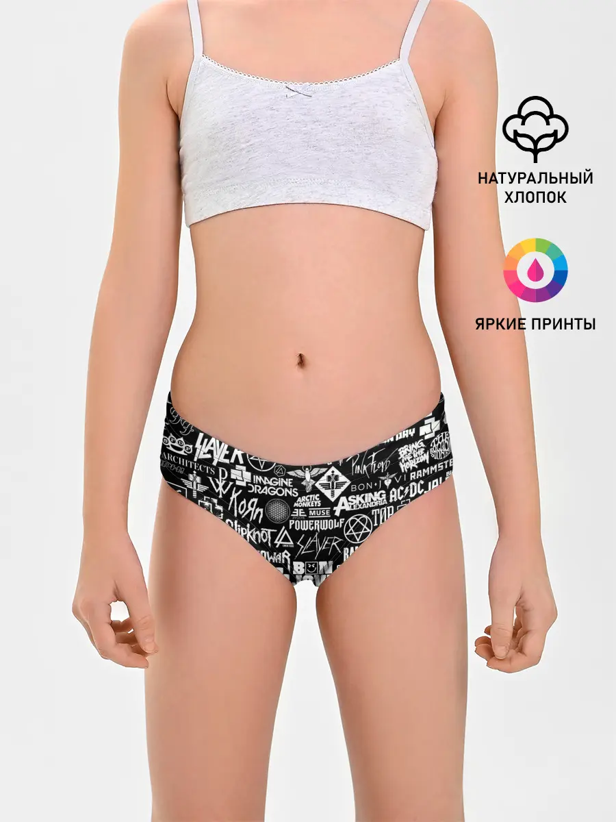 Трусы для девочек / ЛОГОТИПЫ РОК ГРУПП