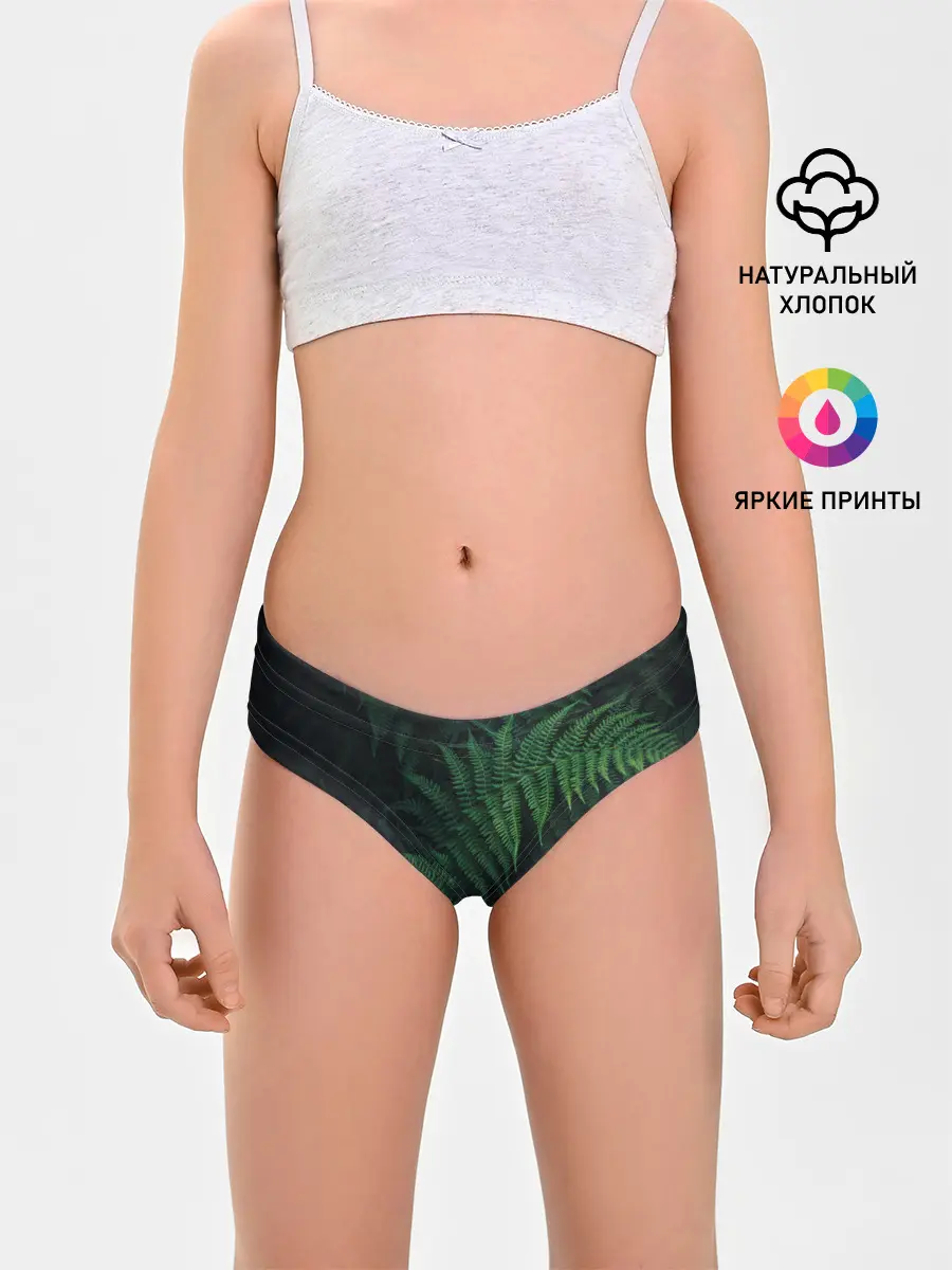 Трусы для девочек / Листья