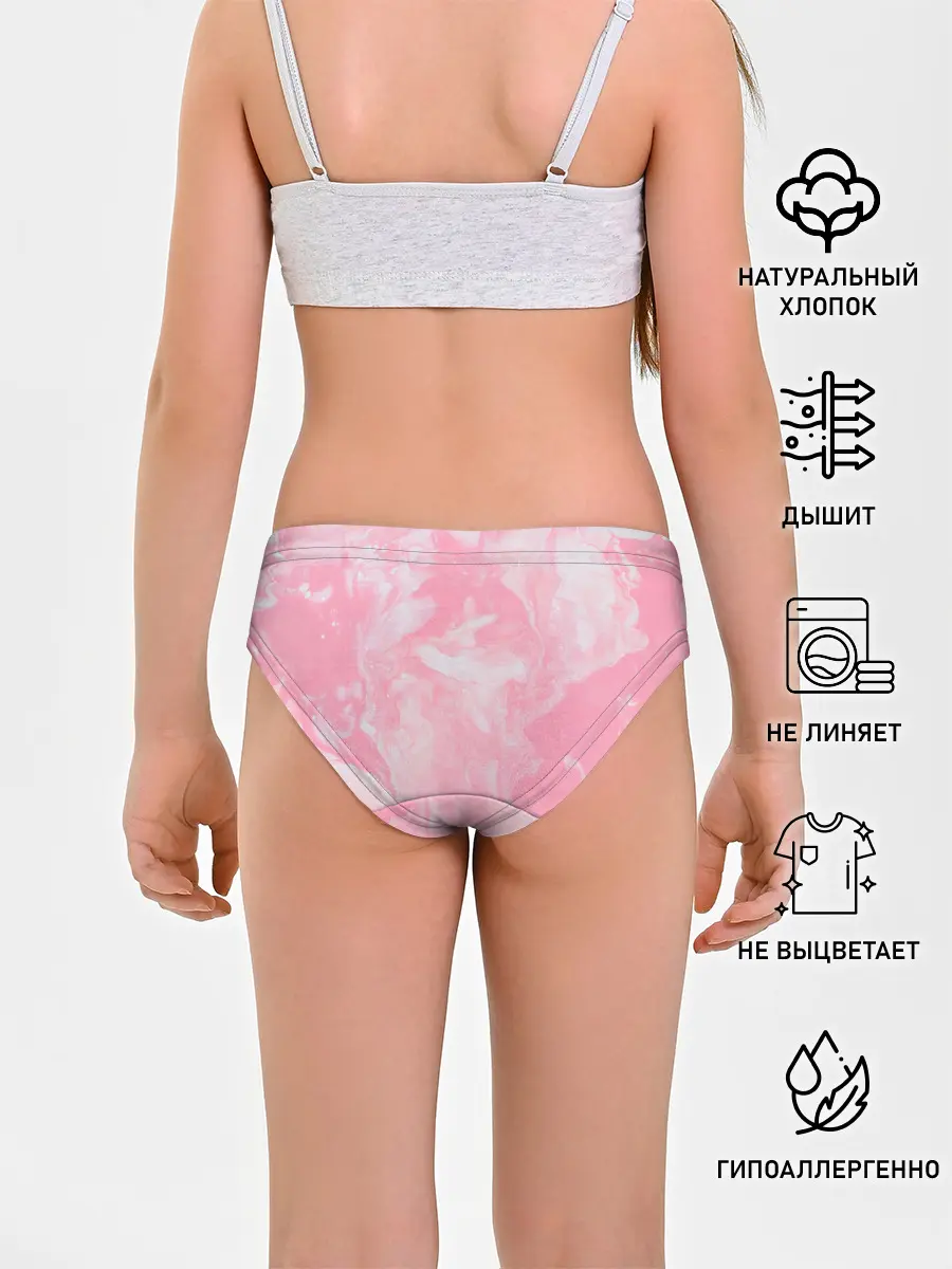 Трусы для девочек / Розовая Богемия