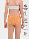 Трусы для девочек / Оранжевая пиксель абстракция
