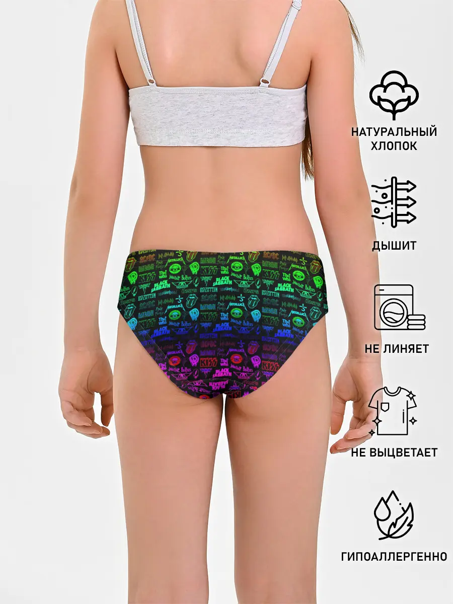 Трусы для девочек / ЛОГОТИПЫ РОК ГРУППЫ