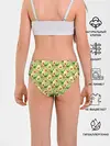 Трусы для девочек / Веган Авокадо узор