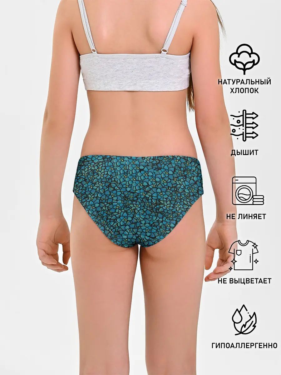 Трусы для девочек / Цветы | 2